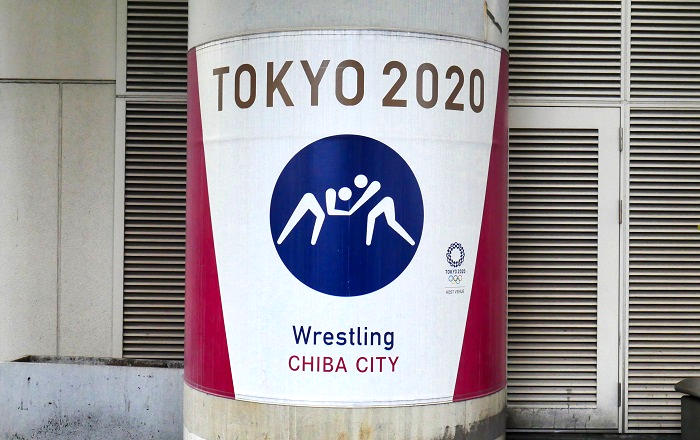 千葉駅構内の東京2020オリンピックの掲示